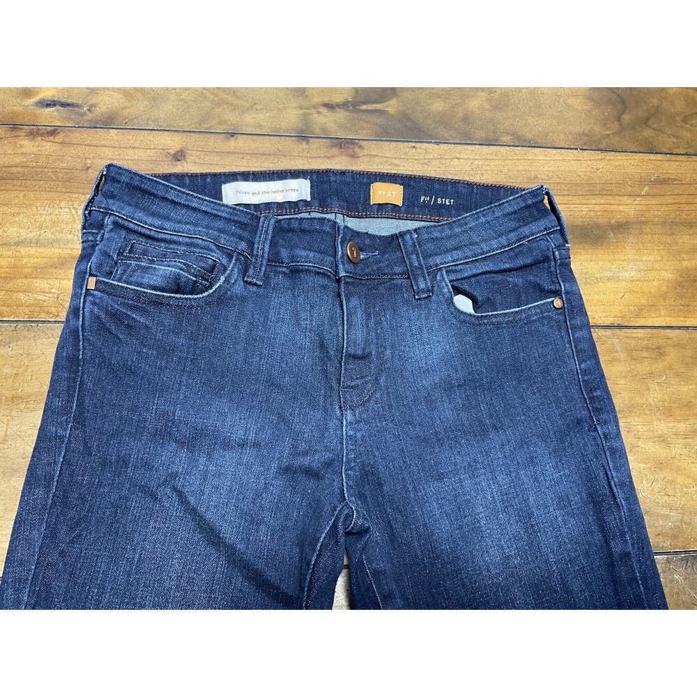 Pilcro And The Letterpress Women’s Cropped Jeans Colorful Cuff No.27 Stet - Picture 3 of 10